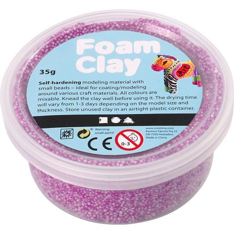 Masa modelarska Foam Clay 35 g, neonowo fioletowa